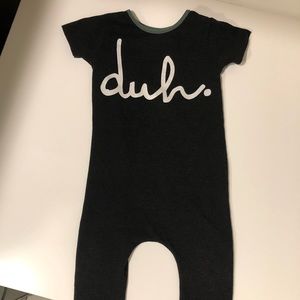 Charcoal Rags to Raches romper